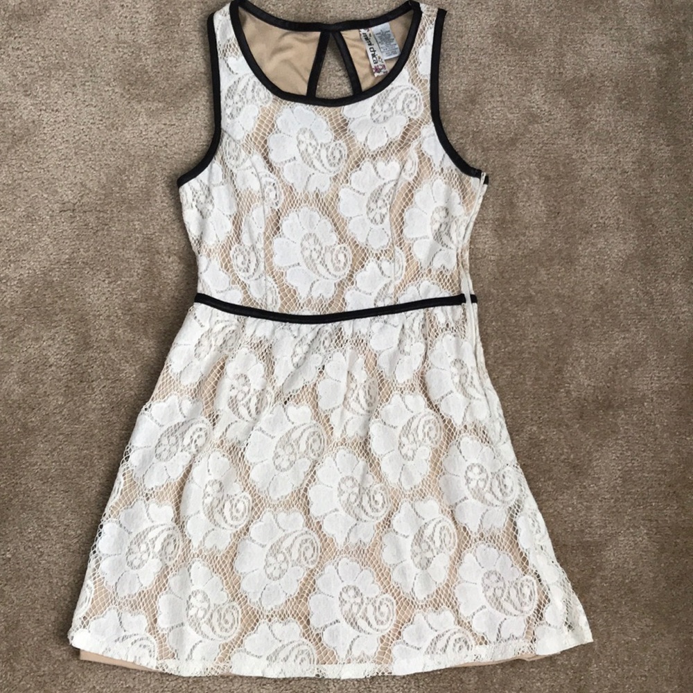 Lace and Leather Dress